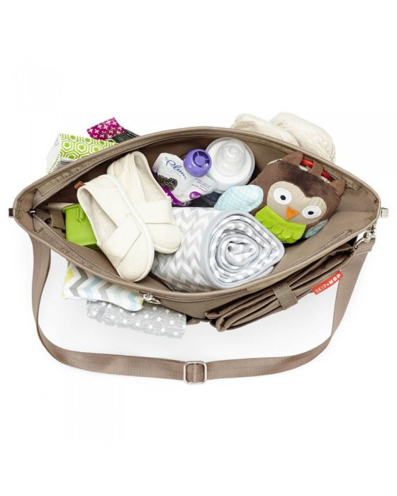 SKIP HOP DUET 2-IN1 DIAPER TOTE TAUPE