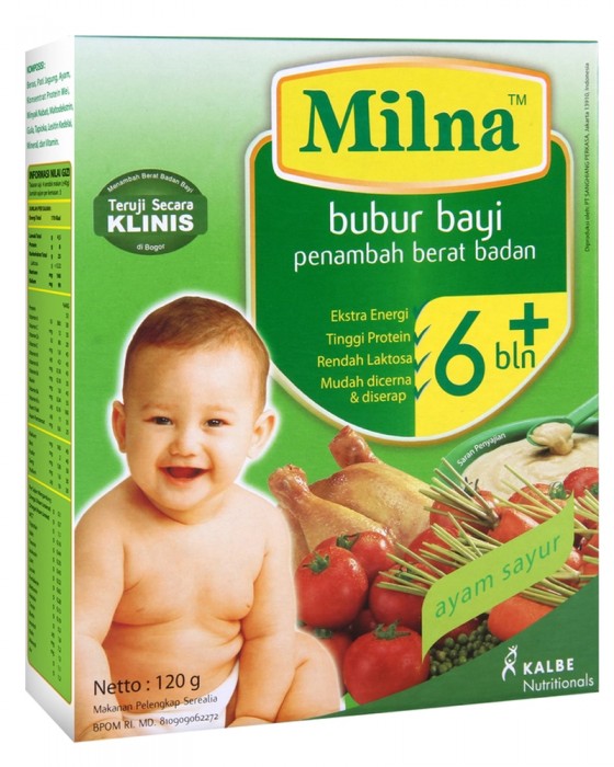 MILNA BUBUR KHAS AYAM SAYUR 120GR