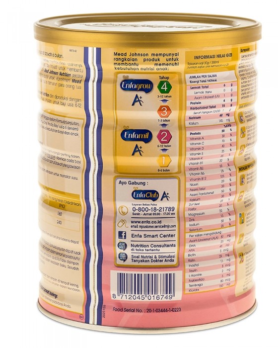 MEAD JOHNSON ENFAMIL A+ 2 800GR TIN