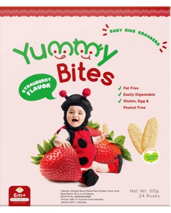 YUMMY BITES 25GR - STRAWBERRY