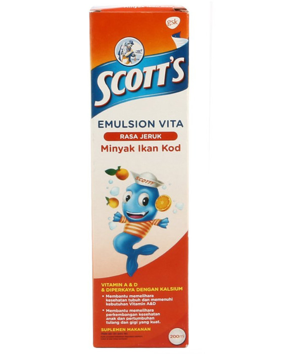 SCOTTS EMULSION VITA ORANGE 200ML