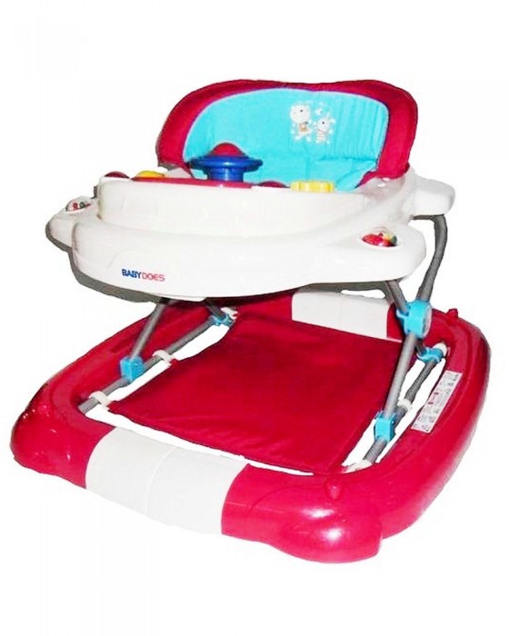 BABYDOES BABY WALKER CH-78 CREAM-RED