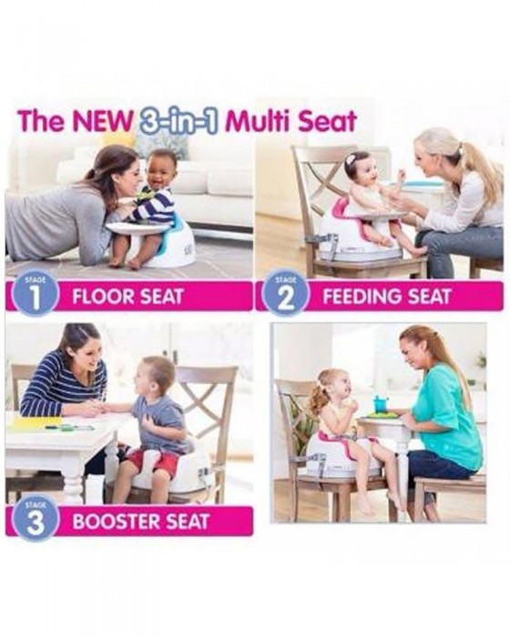 BUMBO 6605 MULTI SEAT WITH PLAYTOP SAFARI LIME