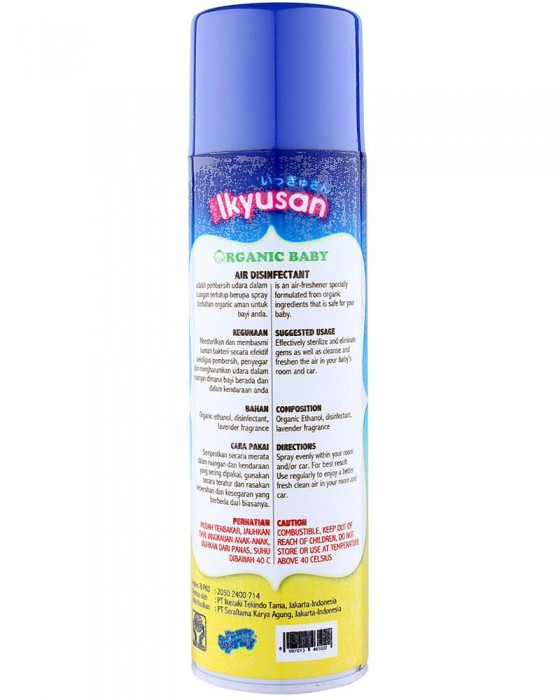 ORGANIC BABY IKYUSAN DISINFECTAN 300ML SPRAY