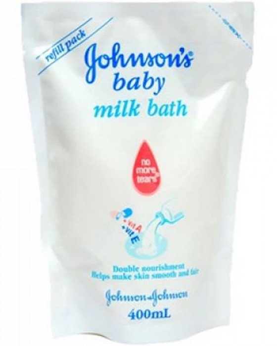 JOHNSONS BABY BATH MILK 400ML REFILL