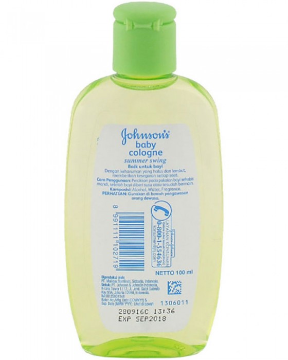 JOHNSONS BABY COLOGNE SUMMER SWING 100ML