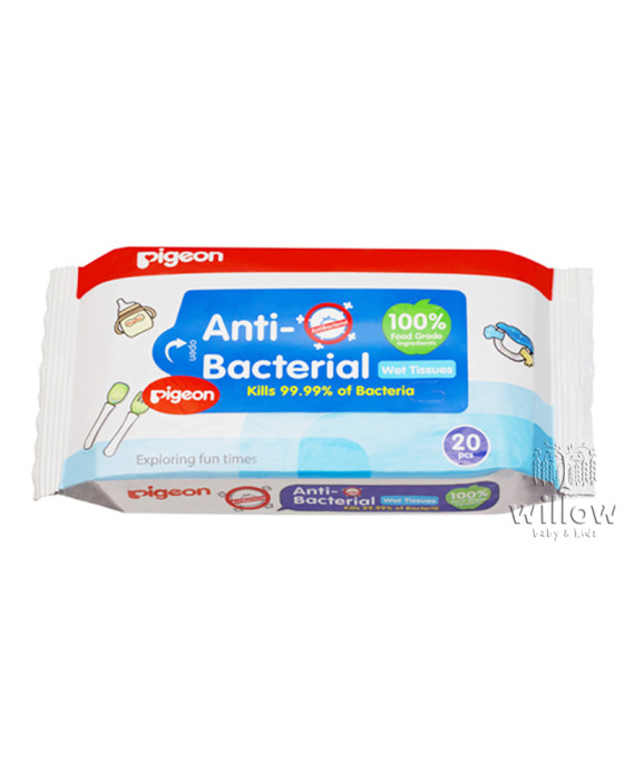 PIGEON 10869 ANTI BACTERIAL WET TISSUES 20S