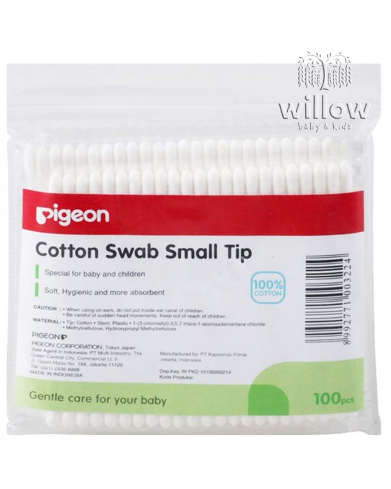 PIGEON 61504 COTTON SWAB SMALL TIP 100PCS