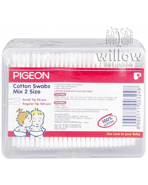 PIGEON 61501 COTTON SWABS MIX 2SIZE