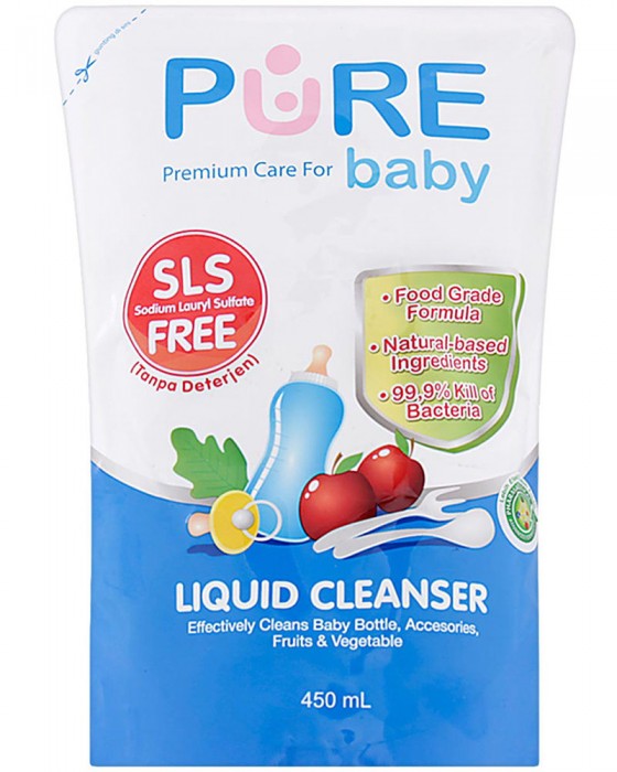 PURE BABY LIQUID CLEANSER 450ML REFILL BANDED 2+1