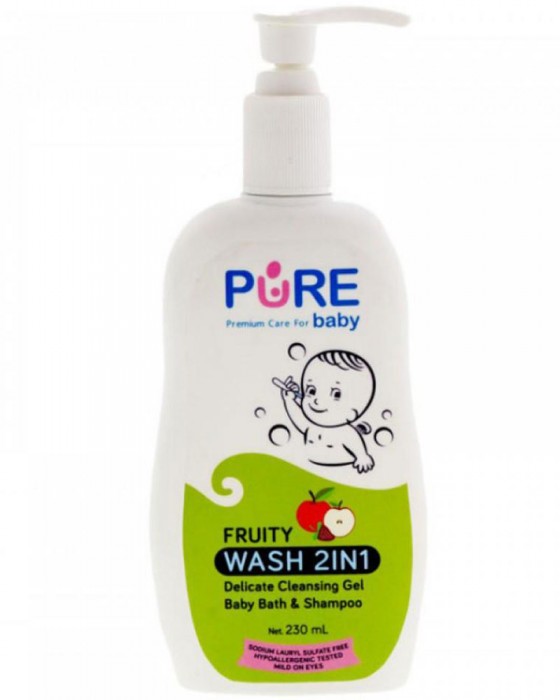 PURE BABY WASH 2IN1 FRUITY 230ML