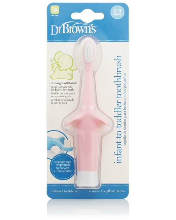 DR BROWN HG013 TODDLER TOOTHBRUSH PINK