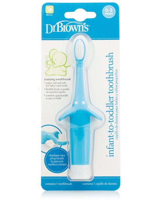 DR BROWN HG014 TODDLER TOOTHBRUSH BLUE