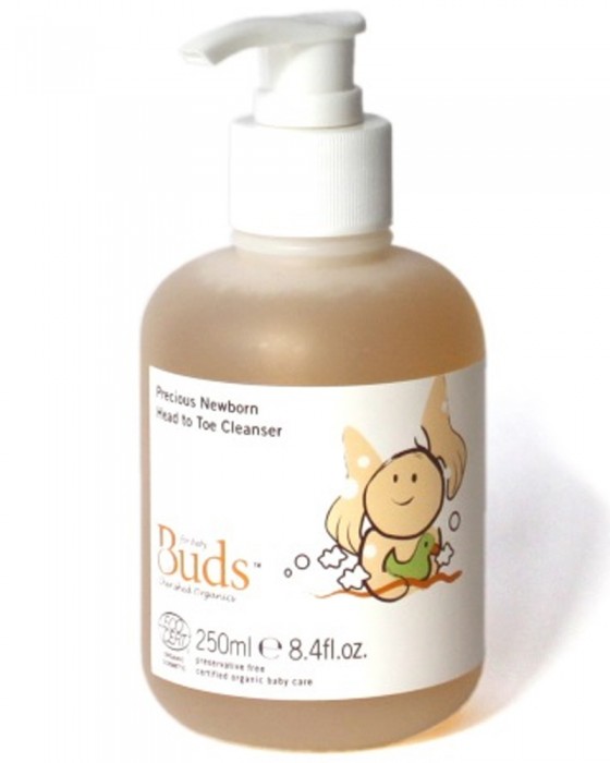 BUDS ORGANICS PRECIOUS NEW BORN HEAD TO TOE CLEANSER 250ML (CHERISH)