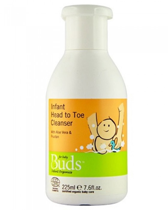 BUDS ORGANICS INFANT HEAD TO TOE CLEANSER 225ML