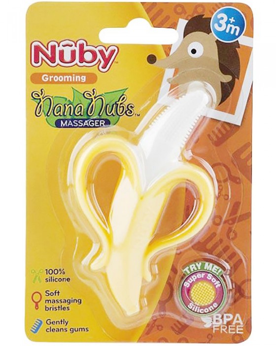 NUBY 112748 BABY BANANA TOOTHBRUSH