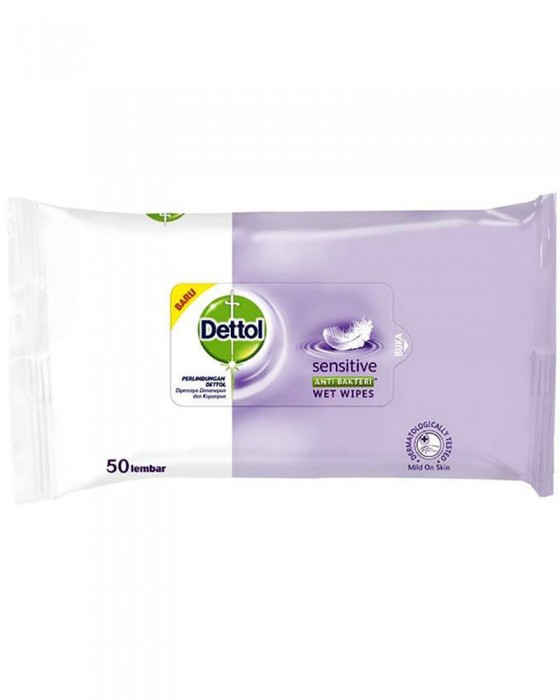 DETTOL WIPES SENSITIVE 50S