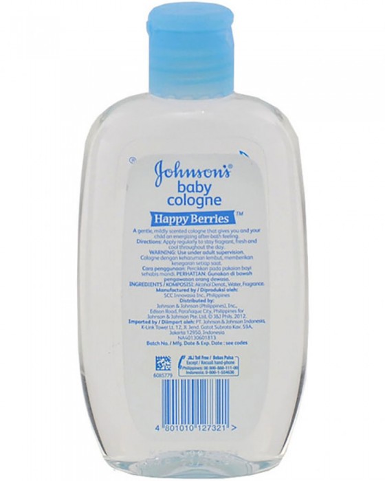 JOHNSONS BABY COLOGNE HAPPY BERRIES 125ML