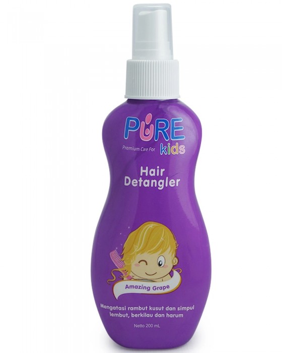 PURE KIDS HAIR DETANGLER 200ML GRAPE