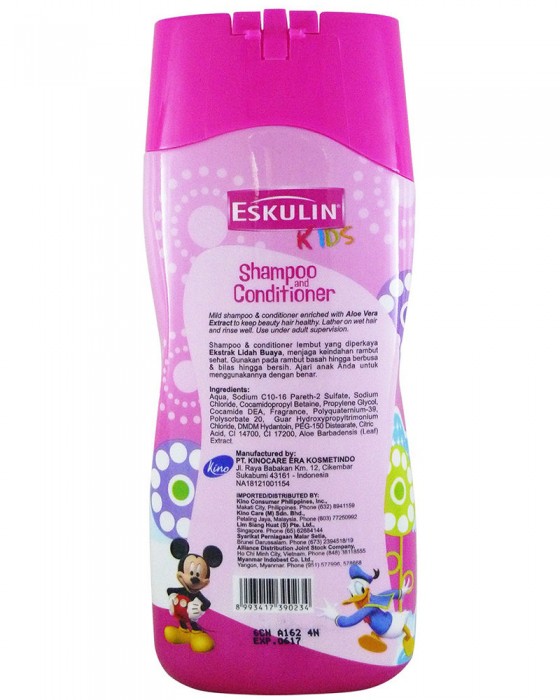 ESKULIN KIDS SHAMPOO N CONDITIONER MINNIE BOTTLE 200ML