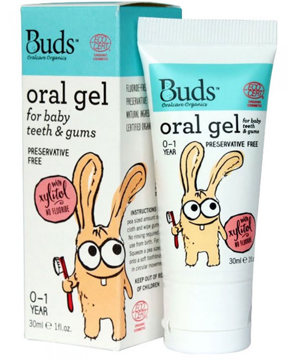 BUDS ORGANICS ORAL GEL TEETH & GUMS 0-1Y 30ML