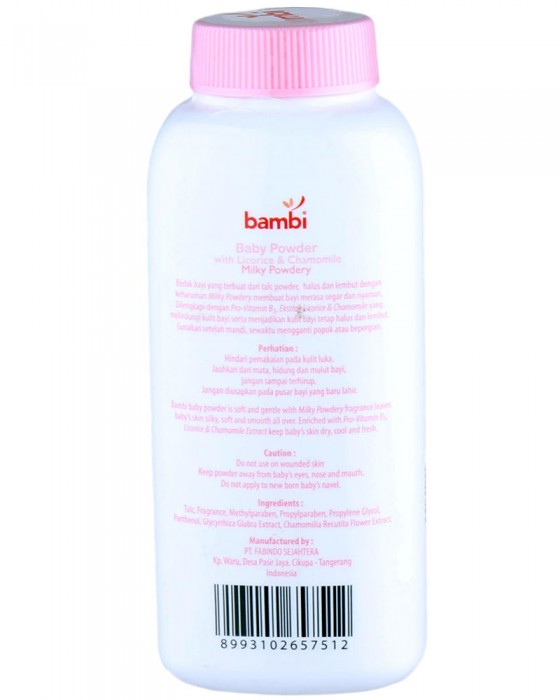 BAMBI BABY POWDER PINK 100GR