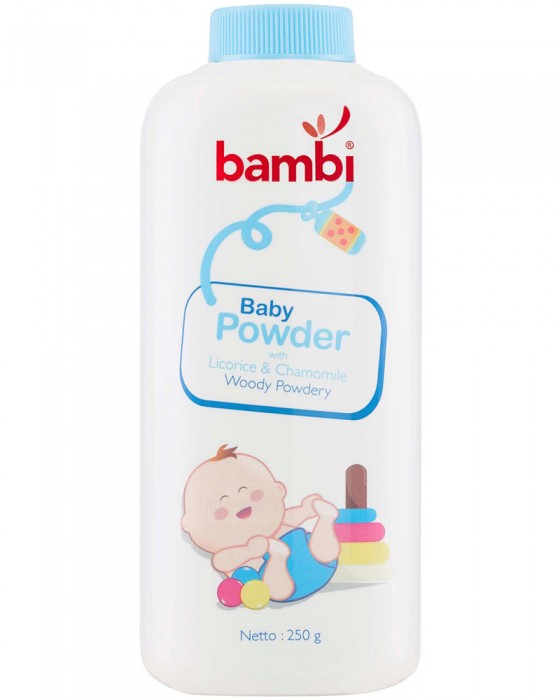 BAMBI BABY POWDER BLUE 250GR