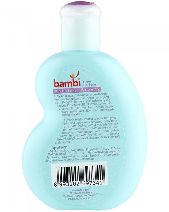 BAMBI BABY COLOGNE MORNING BREEZY 100ML