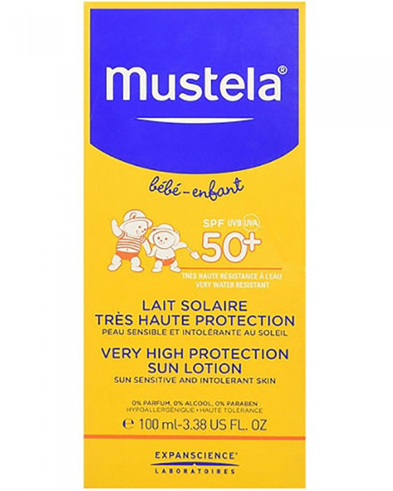 MUSTELA VERY HIGH PROTECTION SUN LOTION 100ML