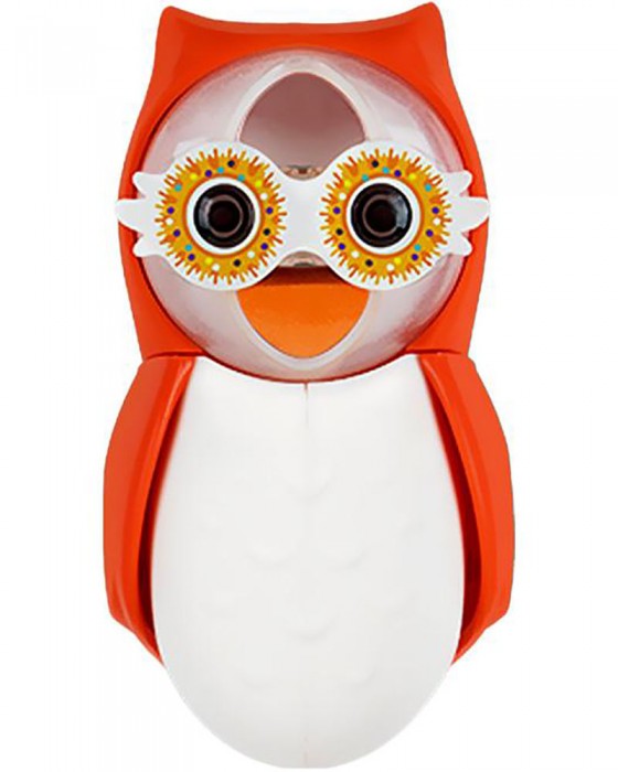 FLIPPER F22802 TOOTHBRUSH HOLDER OWL - HEARTY ORANGE