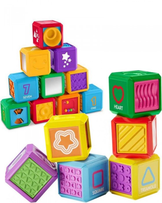 FISHER PRICE FFM70 LAUGH & LEARN 6 BLOCKS ASSORTED