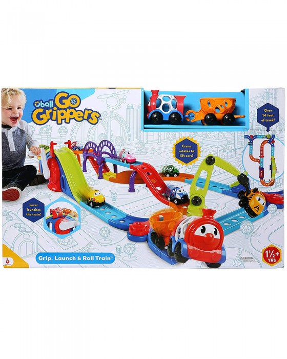 OBALL 10936 GO GRIPPERS GRIB LAUNCH & ROLL TRAIN SET