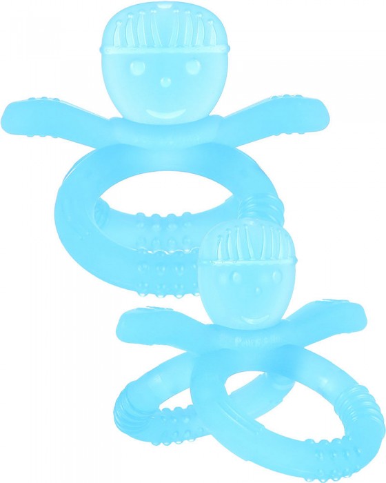 PUTTI ATTI SILICONE TEETHER - SNOWMAN BLUE