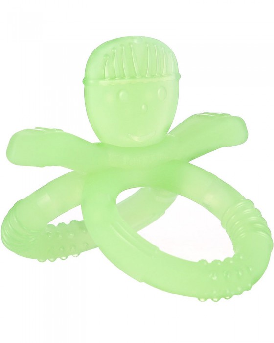 PUTTI ATTI SILICONE TEETHER - SNOWMAN GREEN