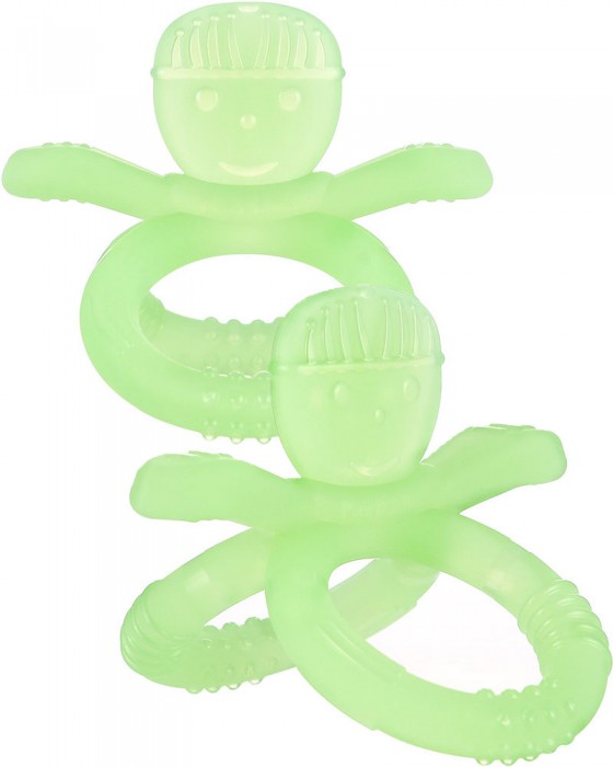 PUTTI ATTI SILICONE TEETHER - SNOWMAN GREEN