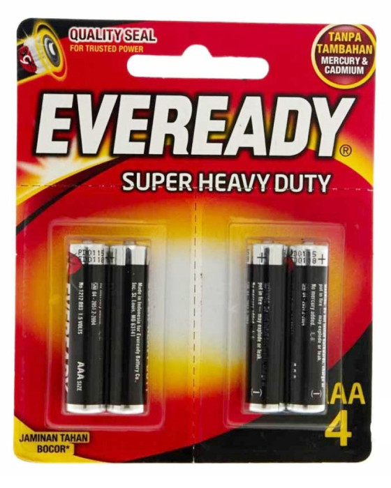 EVEREADY 1212 BP4 BATT AAA HITAM