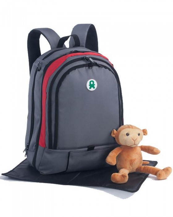 BABY GO PLUM BACKPACK GREY RED