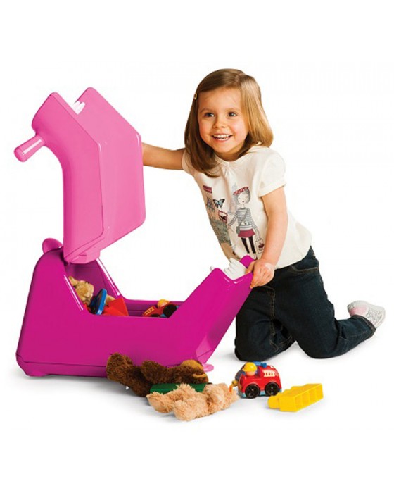 KIDSMILE ROOMII MONSTER SUITCASE RIDE ON PINK LXX26