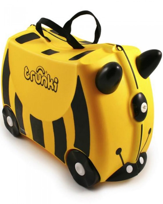 TRUNKI TR0044-GB01 RIDE ON SUITCASE - BERNARD BEE BEE YELLOW