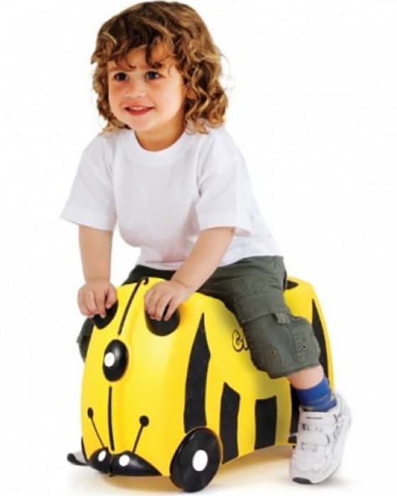 TRUNKI TR0044-GB01 RIDE ON SUITCASE - BERNARD BEE BEE YELLOW