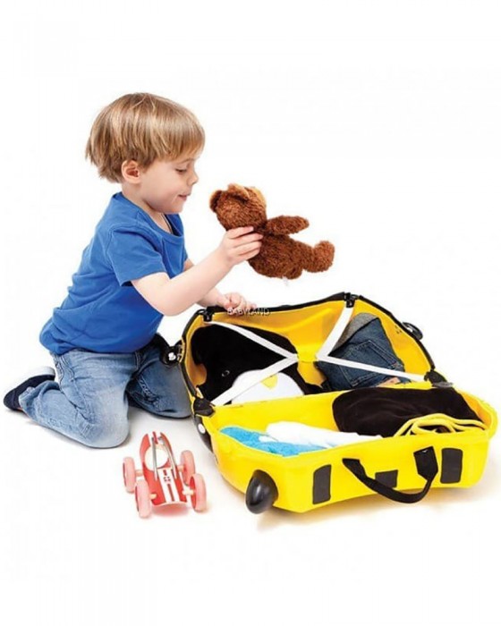 TRUNKI TR0044-GB01 RIDE ON SUITCASE - BERNARD BEE BEE YELLOW