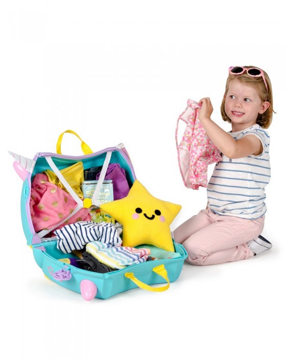 TRUNKI LUGGAGE SUITCASE - UNA THE UNICORN